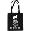 Print4U Shopping Tote Bag Keep Calm & Walk Cockapoo Dog