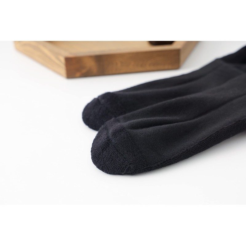 Yomandamor Men's Black Calf Socks, Set of 4, Lightweight, Breathable,