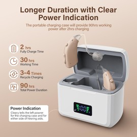 Updated 2025 OTC Hearing Aids for Seniors, High-Volume Rechargeable Hearing Aids for Moderate to Severe Hearing Loss, 16-Channel Digital Noise Cancelling, 3 Modes & Volume Control