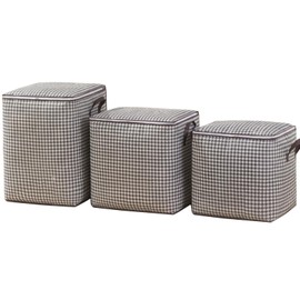 jewmaw 3 Pack Large Storage Bags, Clothes Storage Bins Foldable Closet Organizers Storage Containers with Reinforced Handle for Clothing, Blanket, Comforters, Bed Sheets, Pillows and Toys