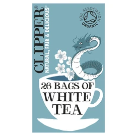 Clipper Organic White Tea Bags | 156 Bags of White Tea from China (6 x Boxes of 26) | Bulk Buy for Home & Catering | Herbal Tea Bags | Natural, Unbleached | Plant-Based & Biodegradable