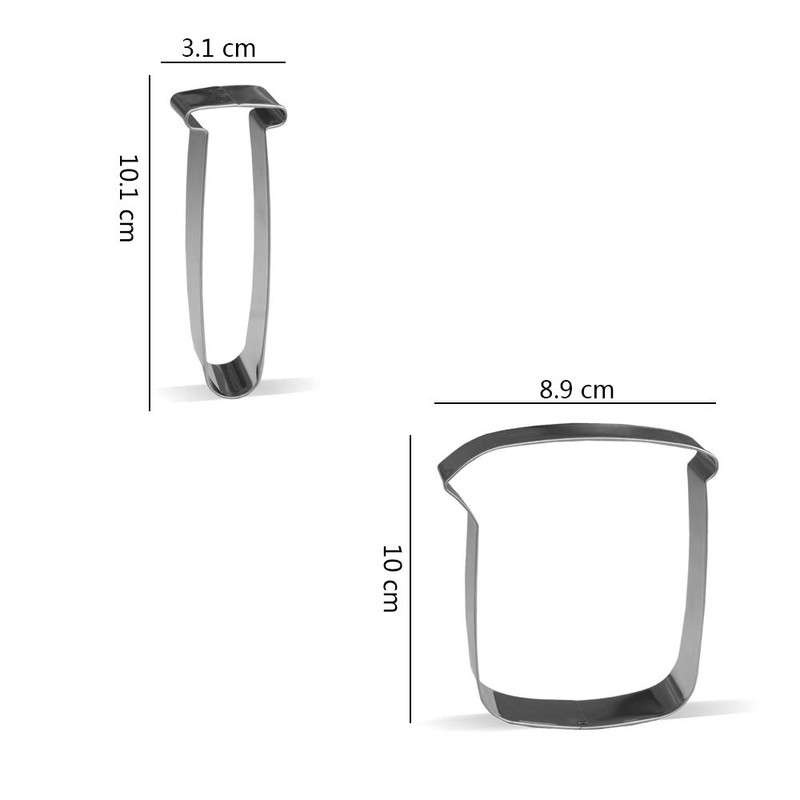 Science Chemistry Cookie Cutter Set - 8 Piece - Stainless