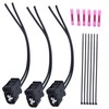 marddpair 3 PCs Ignition Coil Connector Plug Harness Pigtail Wires