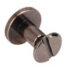 200 Sets Chicago Screws 9.5x8mm DIY Uniform Coating Brass Leather
