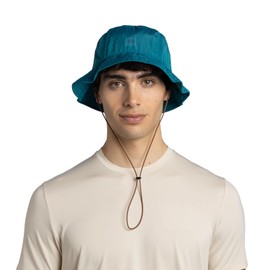 Buff| Cappello Go Bucket, Regolabile, Confortevole, Protezione UPF50, Pieghevole, Outdoor, Esplorazione, Avventura, S/M, Blu