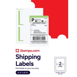 Premium Shipping Label Sheets 4 1/4" x 6 3/4", Pack of 25 – All-in-One Solution for Postage, Addresses & Packing Slips, Strong Adhesive