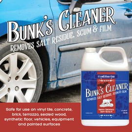 Jani-Source Bunk's Cleaner Concentrate – Ultimate Salt Remover for Floors, Vehicles, Boats & Trailers | Heavy-Duty Salt & Grime Cleaning Solution, Gallon (1)