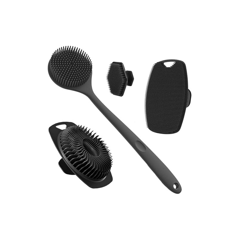 Cepillos de Silicona para Baño 4 en 1 – Cepillo