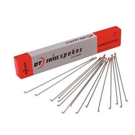 DT Swiss Competition silver spokes 14/15 g = 2/1.8 mm box 100, 240 mm silver