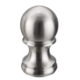 Aspen Creative 24056-10-1, Lamp Finial For Lamp Shade/Brushed Nickel Finish, 1-3/4" Height