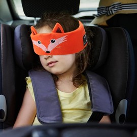 QingHong Kids Wireless Headphones Headband, Earphones for Children, Toddler Bandeau With Thin Speakers & Super Soft Headband (Fox)