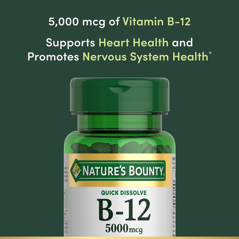 Nature's Bounty Vitamin B12, Supports Energy Metabolism and Nervous System