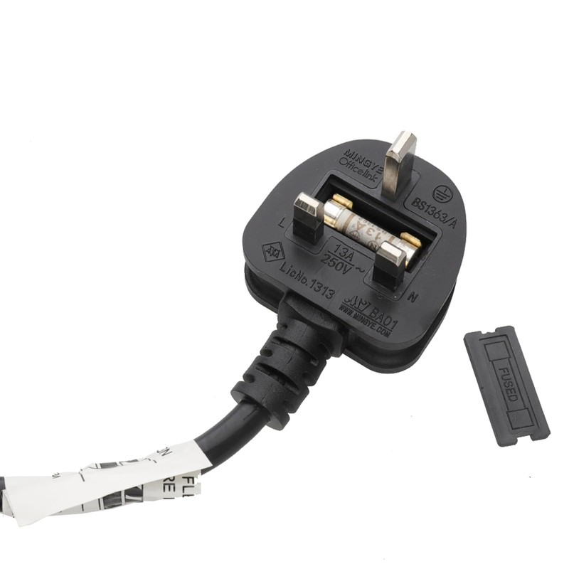 Office Desk Mount 60mm Grommet with UK Mains Power and
