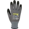 ASATEX Fine Knit Gloves with Micro Foam Coating HIT099, Grey/Black,