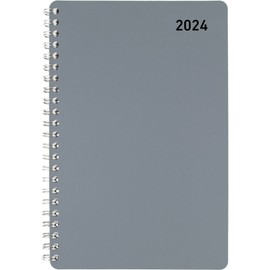 2024 Office Depot® Brand Weekly/Monthly Appointment Book, 5" x 8", Silver, January to December 2024 , OD710330