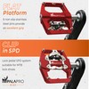 IMPALAPRO - Dual Function Bicycle Flat Pedals and SPD Pedals