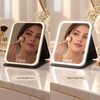 LED Dimmable Makeup Mirror with 3 Color Light Modes, Adjustable