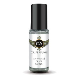 CA Perfume Impression of De Los Santos Unisex Perfume Oil Floral Scent Long Lasting Fragrance for Women and Men Travel Size Mini Perfume Sample TSA Ready Body Oil Roll-on 0.14 Fl Oz 4ml