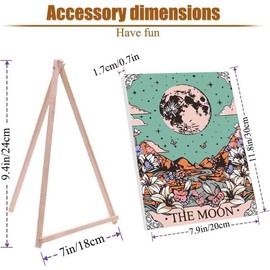 4 Pack Paint by Numbers Kit for Adults Framed Canvas - with Wooden Easel,Paint by Numbers for Kids Ages 8-12,Van Gogh's Starry Black Cat DIY Acrylic Landscape Oil Painting Arts Crafts 7.8x11.8inch