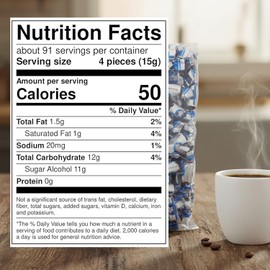 Coffee Rio Sugar Free Original Coffee Candy Bulk, 3 Pound Bag - Individually Wrapped Sugar Free Hard Candies Blended with Fresh Dairy Cream - Perfect for Office Candy Bowls, Buffets - Kosher Certified