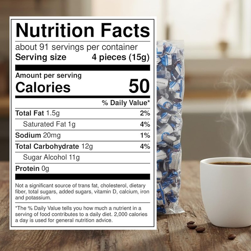 Coffee Rio Sugar Free Original Coffee Candy Bulk, 3 Pound