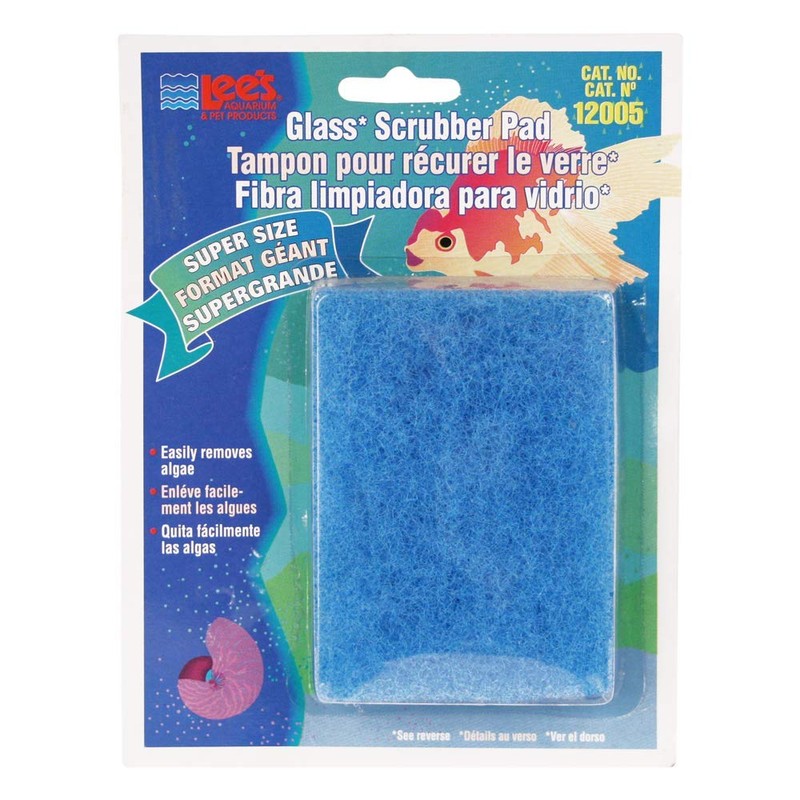 Lee's Pet Products ALE12005 Coarse Glass Algae Scrubber Pad for