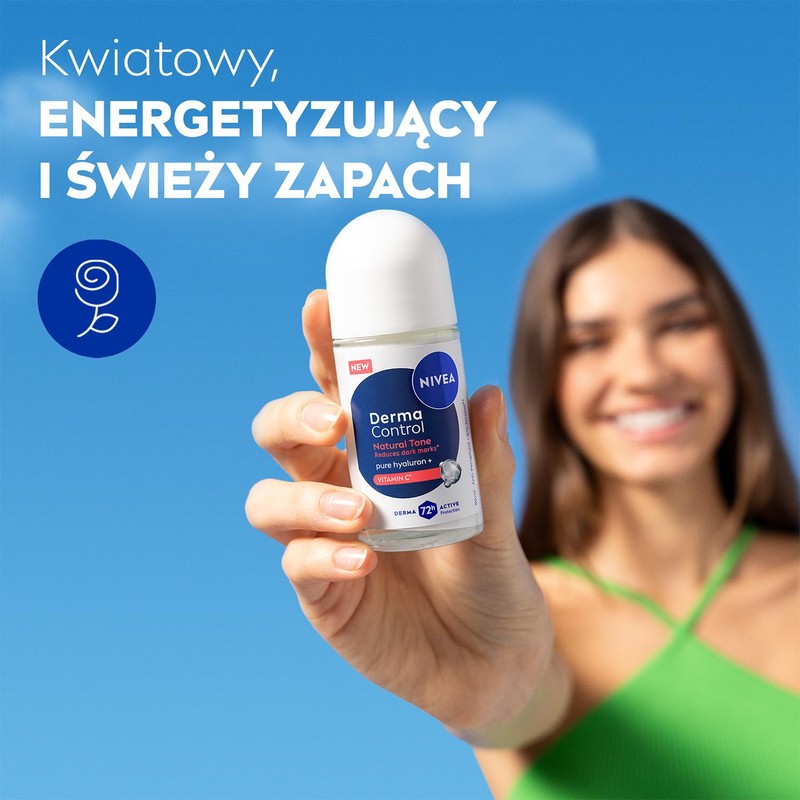 NIVEA Derma Control Natural Tone Damen Antitranspirant 72h Kugelschutz Vitamin
