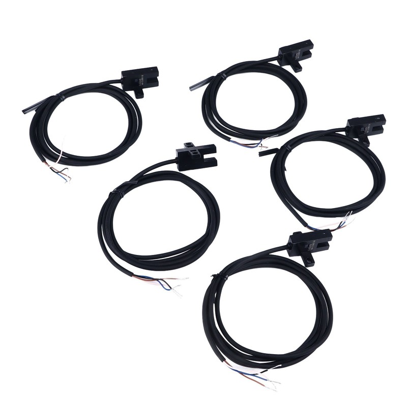 5Pcs Photoelectric Switch U Groove Shape Beam Sensor Limit NO