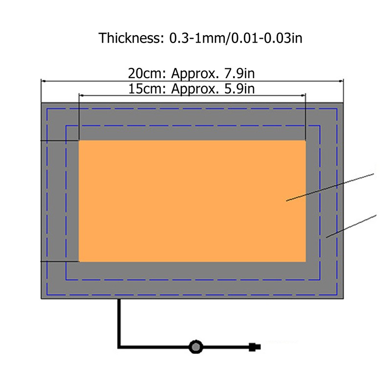 Flexible Clothing Heating Pad Fast Even Heating Safe Bend Resistant