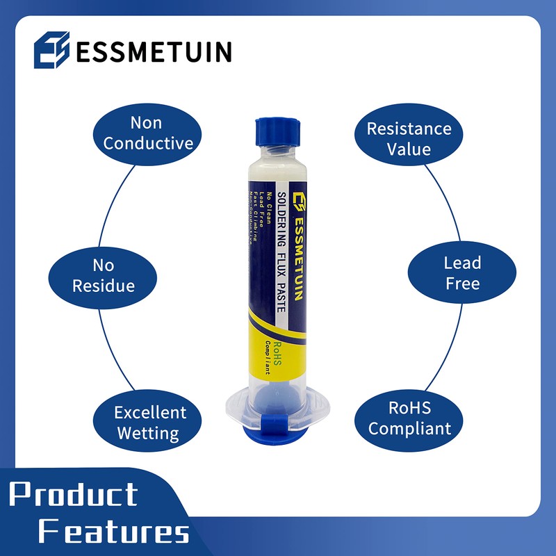 No Clean Soldering Flux Paste & Solder Wick, Desoldering Wick