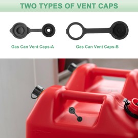 M METERXITY 1-Set Gas Can Spout Replacement, 7.9 Inch Upgraded Anti-Spill Gas Can Nozzle, with Thick Rubber Pad, Spout Cover, Base Caps Fit for Most 1/2/5/10 Gal Oil Cans[White+Black]