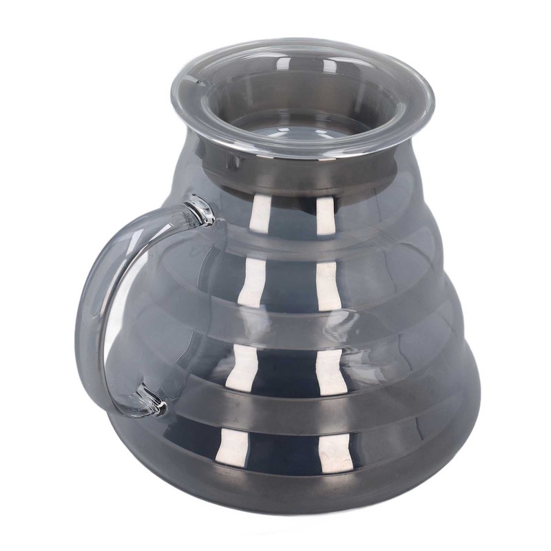 Electroplated Grey Coffee Pot High Borosilicate Glass Hand Coffee Server