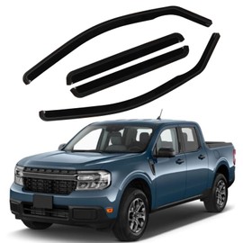 4PCS in-Channel Rain Guards Fit for Ford Maverick 2022 2023 2024 2025, Front and Rear Window Visors Wind Deflectors, Vent Shade Weather Shield for 2022-2025 Maverick Accessories