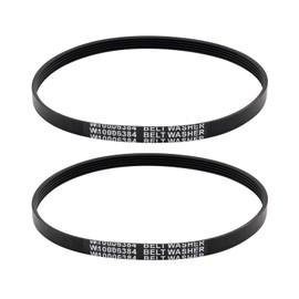 Laofudech W10006384 Washer Drive Belt Replacement Part Compatible with Whirlpool Kenmore Washing Machine Drive Belt for W10006384 AP6014712 PS11747978 WPW10006384 2PCS