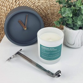 Banter & Bliss Verbena Basil Premium Candle, 7 oz | Hand Poured in the USA | 40-50 Hour Burn, Highly Scented, All Natural Coconut Soy Wax Blend