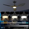 Roomratv 42 Inch BLack Ceiling Fans with Lights, Remote Control,Reversible