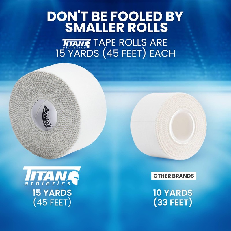 24 Pack White Athletic Tape (45ft Rolls) - Athletes Trainers