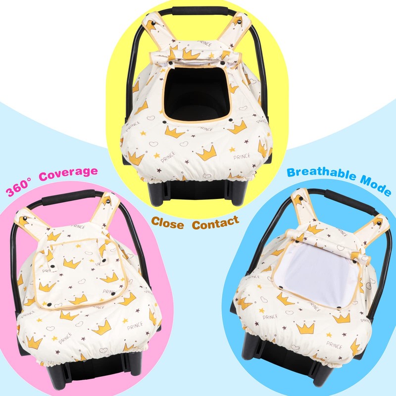 SMTTW Funda de asiento de coche para bebé, ajuste universal,