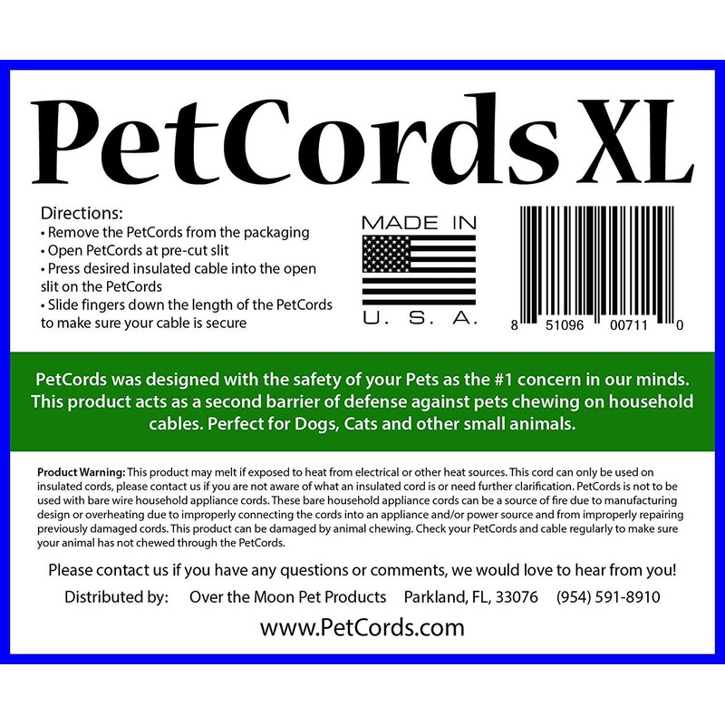 PetCords Dog And Cat Cord Protector- Protects Your Pets From