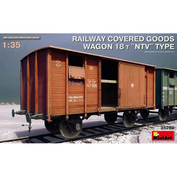 MiniArt 35288 Railway Covered Goods Wagon 18 t NTV Ty