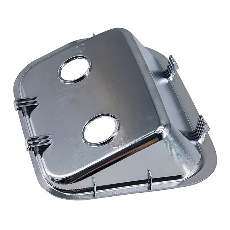 ASTAMOTOR 68345 Chrome Brake Valve Plate Fit for Peterbilt 357