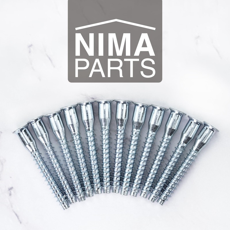20 x Furniture Screws - Rustproof - Confirmat Screws Countersunk