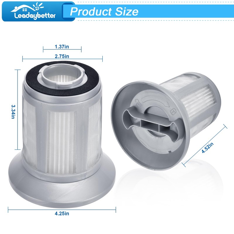 Leadaybetter Replacement Filter Compatible with Bissell 2156A 1665 16652 1665W