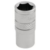 Draper 16513 1/4" Square Drive Micro Satin Chrome Metric Socket,