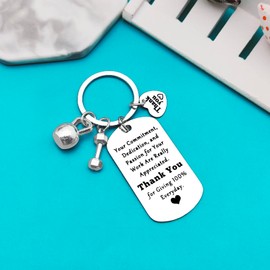 Fitness Instructor Thank You Gifts Appreciation Keyring Gifts for Fitness Trainer Fitness Coach Workout Coach Appreciation Gift Christmas Birthday Leaving Retirement Gift for Fitness Instructor