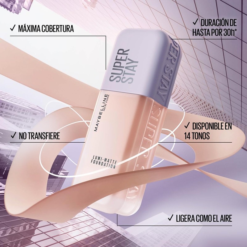 Base de maquillaje Superstay Lumi Matte 326 de Maybelline NY