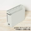 プラス カットフォルダー A4横マチなし 5山 FL-065IF 87-389 グレー