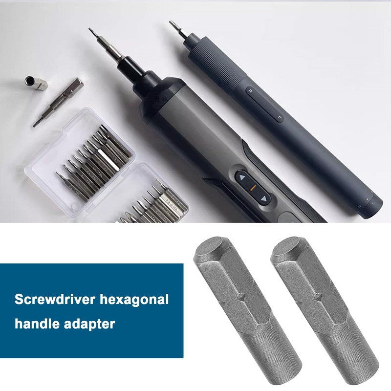 ECSiNG 2pcs Manual/Electric Screwdriver Bit Adapter Screwdriver Hexagonal Handle Adapter