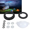 RV Toilet Waste Ball Seal Kit Leakage Proof Valve Cover