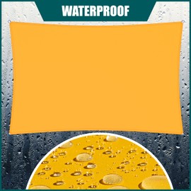 Royal Shade 5' x 20' Yellow Square Waterproof Sun Shade Sail Order to Make Canopy Awning, UPF50+ 98% UV Blockage Water Resistant, Outdoor Backyard Patio Garden Carport (We Customize)